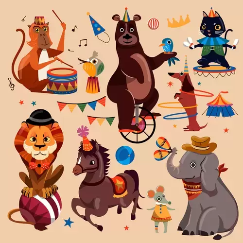 Animal Icons Illustration Material
