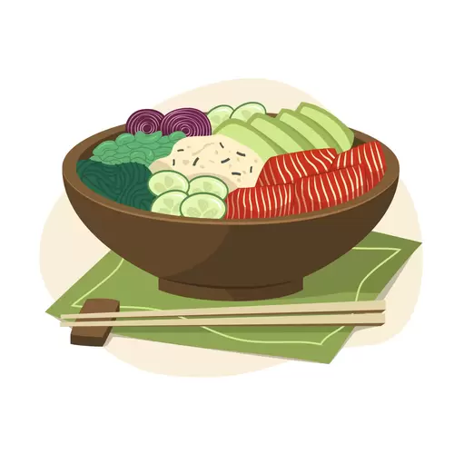 Local cuisine Illustration Material