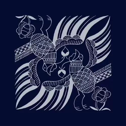 Batik patterns,Phoenix Illustration Material