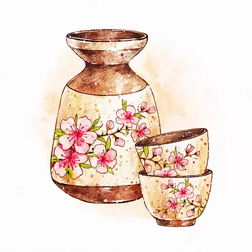 Japanese food Illustration Material