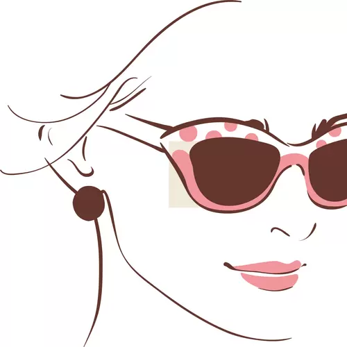 Fashion Woman,Cartoon Avatar Illustration Material