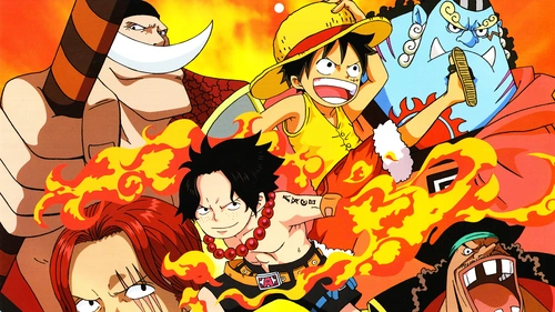 One Piece,Luffy,Ace,Edward Newgate 4K Wallpaper