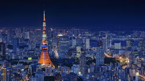 Famous Buildings: Tokyo Tower 4K Wallpaper