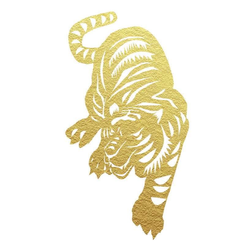 Year of the tiger Paper Cutting Illustration Vector