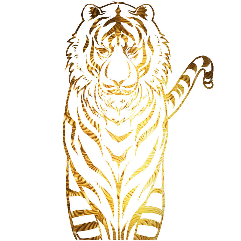 Year of the tiger Paper Cutting Illustration Vector